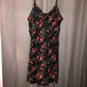 Torrid Black Floral Mini Dress